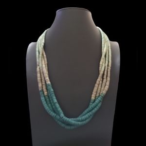 Handmade Boho Vibes Multi Strand Beaded Necklace 24" Lot 10